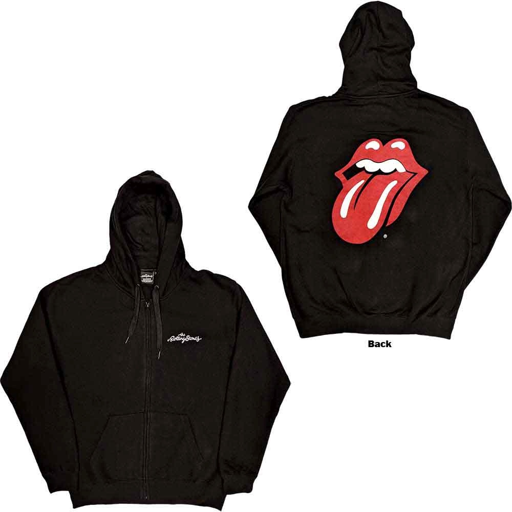 The Rolling Stones - Classic Tongue Zip hoodie - Black | Attitude Europe